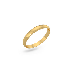 Classic wedding band - High dome (2.5 mm)