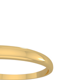 Classic wedding band - High dome (2 mm)