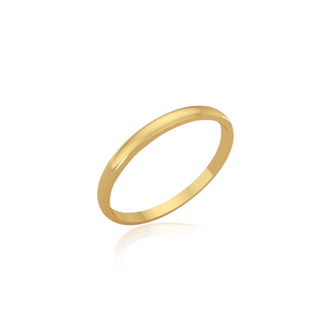 Classic wedding band - High dome (2 mm)