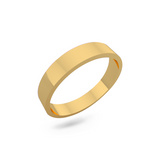 Classic wedding band - Flat (4mm)