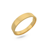 Classic wedding band - Flat (4mm)