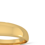 Classic wedding band - High dome (4mm)