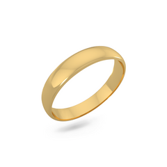 Classic wedding band - High dome (4mm)