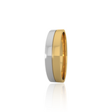 Dual Tone Wedding Band