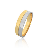 Dual Tone Wedding Band