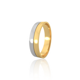 Dual Tone Wedding Band