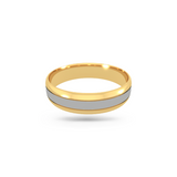 Dual Tone Wedding Band