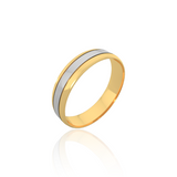 Dual Tone Wedding Band