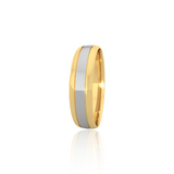 Dual Tone Wedding Band