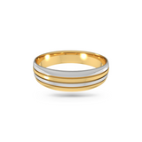 Dual Tone Wedding Band