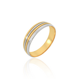 Dual Tone Wedding Band