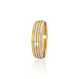 Dual Tone Wedding Band