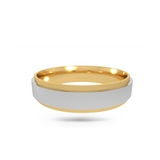 Dual Tone Wedding Band