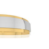 Dual Tone Wedding Band