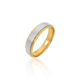 Dual Tone Wedding Band