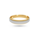 Dual Tone Wedding Band
