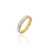 Dual Tone Wedding Band