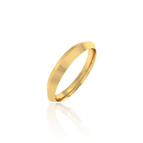 Knife Edged Wedding band